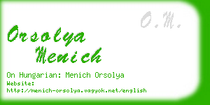 orsolya menich business card